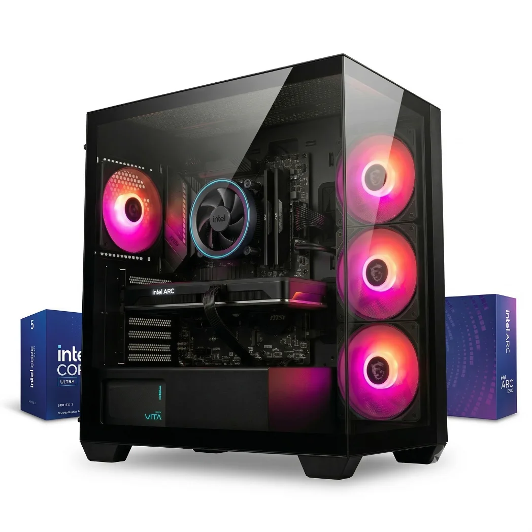 PC Gaming ARCADE ULTRA (Intel Core Ultra 10-core, Intel ARC B580 12GB, 16GB RAM DDR5, 1TB) - Nuovo