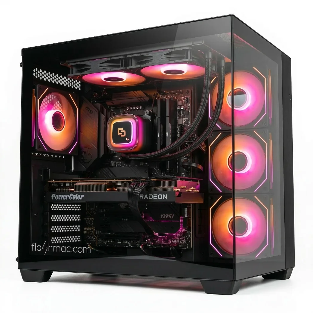 PC Gaming RED THUNDER (Ryzen 5 7500F 6-core, 16 GB DDR5, RX 9060 XT 16GB, 1TB) - NUOVO