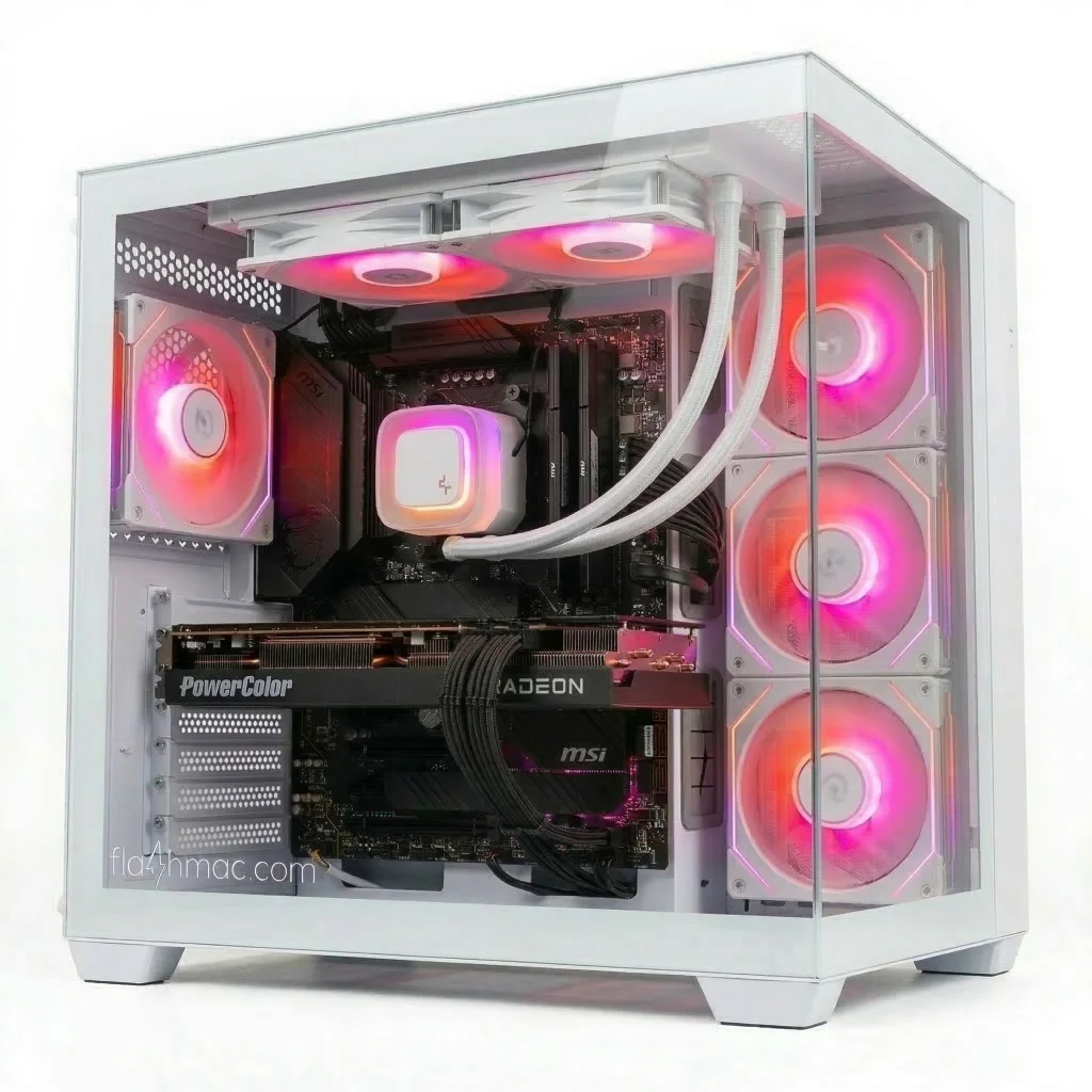 PC Gaming RED THUNDER (Ryzen 5 7500F 6-core, 16 GB DDR5, RX 9060 XT 16GB, 1TB) - NUOVO - immagine 2